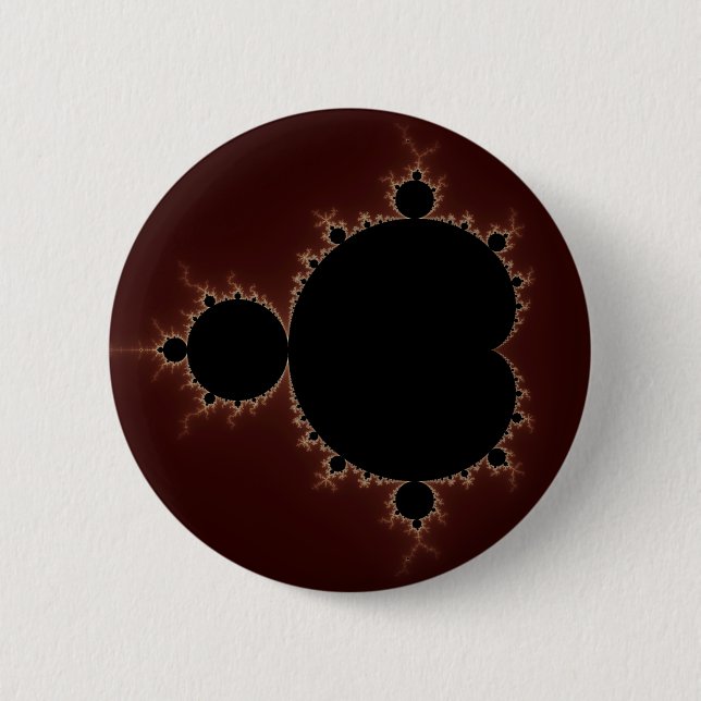 Macaron Rond 5 Cm Mandelbrot Set 08 - Fractal (Devant)