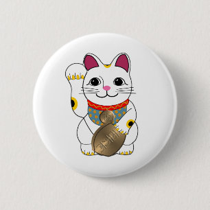 Macaron Rond 5 Cm Maneki Neko