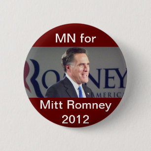 Macaron Rond 5 Cm Manganèse pour le bouton politique de Mitt Romney