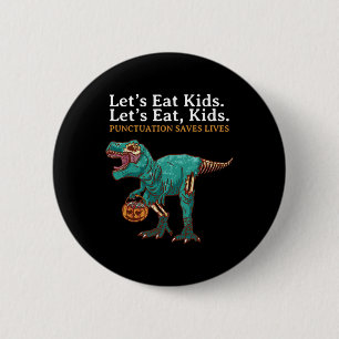 Macaron Rond 5 Cm Mangeons des enfants dinosaure zombie tour traiter