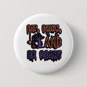 Macaron Rond 5 Cm Manger Boire Et Être Effrayant Typographie Artisti