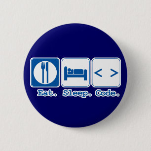 Macaron Rond 5 Cm manger dormir coder (html)