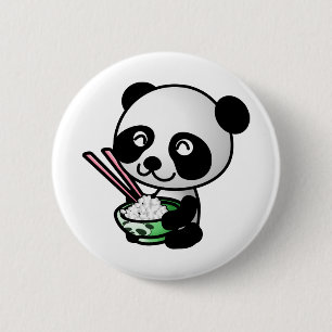 Macaron Rond 5 Cm Manger Panda