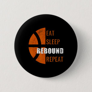 Macaron Rond 5 Cm Manger Sommeil Rebond Répétition Fun Basketball Ho