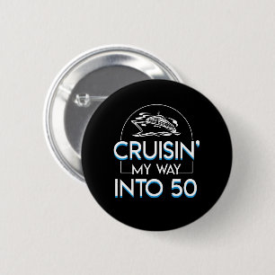 Macaron Rond 5 Cm Manière de Cruisin dans la cinquantième croisière