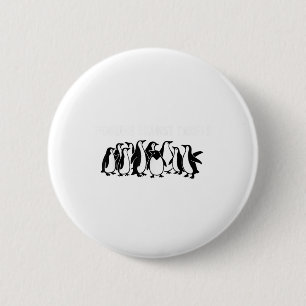 Macaron Rond 5 Cm Manifestation de pingouins contre les tarifs douan