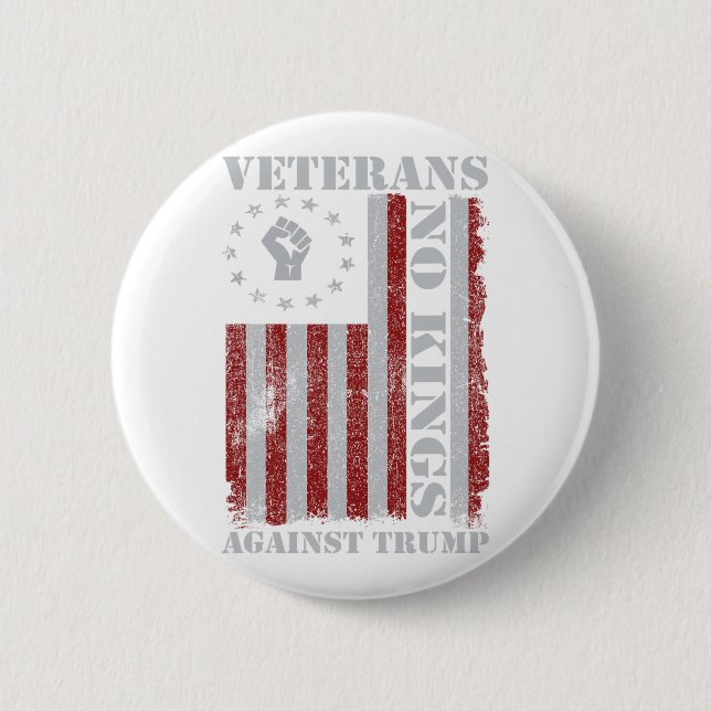 Macaron Rond 5 Cm Manifestation des vétérans militaires Usa Drapeau  (Devant)