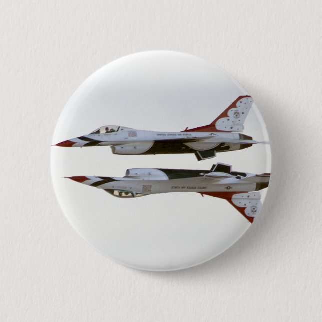 Macaron Rond 5 Cm Manoeuvre Thunderbirds - Miroir (Devant)