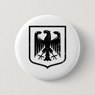 Macaron Rond 5 Cm Manteau d'Allemand Eagle - du Deutschland des bras