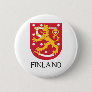 Macaron Rond 5 Cm Manteau de la Finlande des bras