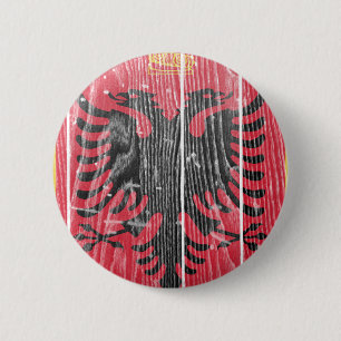 Macaron Rond 5 Cm Manteau de l'Albanie des bras