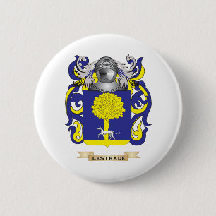 Macaron Rond 5 Cm Manteau de Lestrade des bras (crête de famille)