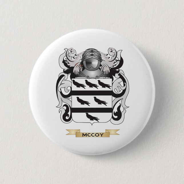 Macaron Rond 5 Cm Manteau de McCoy des bras (crête de famille) (Devant)