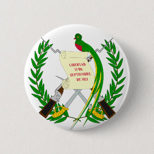 Macaron Rond 5 Cm Manteau du Guatemala des bras GT