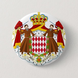 Macaron Rond 5 Cm Manteau du Monaco des bras