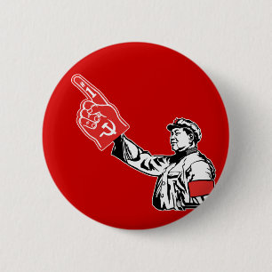 Macaron Rond 5 Cm Mao - le communisme est #1