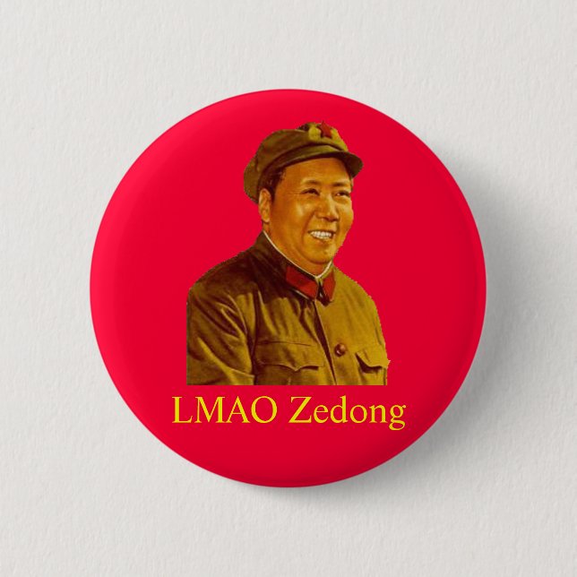 Macaron Rond 5 Cm mao, LMAO Zedong (Devant)