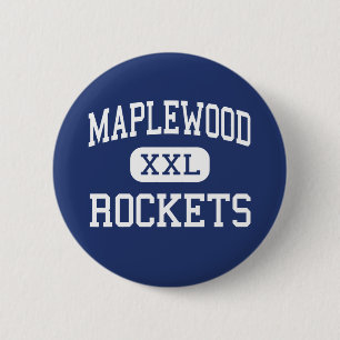 Macaron Rond 5 Cm Maplewood - Rocket - lycée - Cortland Ohio