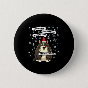 Macaron Rond 5 Cm Marchandise de chapeau de Santa de mème de chant d