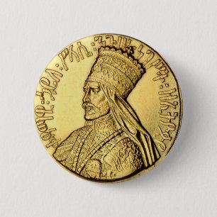 Macaron Rond 5 Cm Marchandises de reggae de Rasta de bouton de Haile