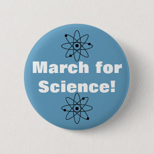 Macaron Rond 5 Cm Marche pour la science !Badge