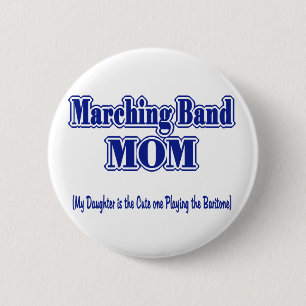 Macaron Rond 5 Cm Marching Band Maman/ Baritone
