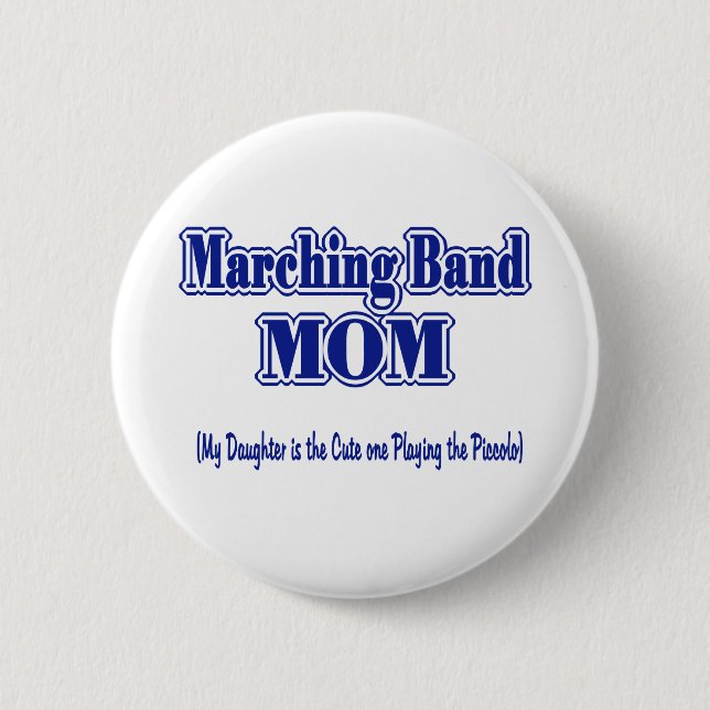 Macaron Rond 5 Cm Marching Band Maman/ Piccolo (Devant)