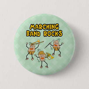 Macaron Rond 5 Cm Marching Band Rocks