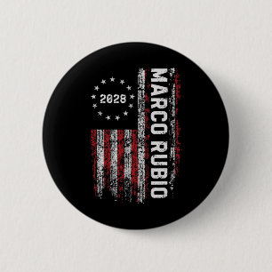 Macaron Rond 5 Cm Marco Rubio 2028 Président 48 Campagne électorale 