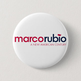 Macaron Rond 5 Cm MARCO RUBIO pour le président 2016 BOUTON