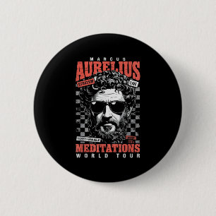 Macaron Rond 5 Cm Marcus Aurelius Stoïque Philosophe Citation Motiva