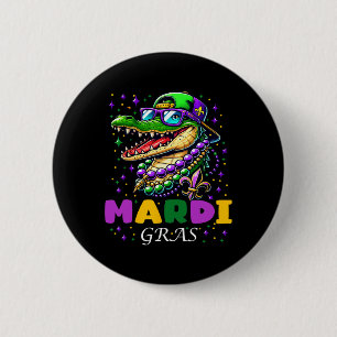 Macaron Rond 5 Cm Mardi Gras 2025 Pour Hommes Femmes Enfants