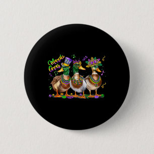 Macaron Rond 5 Cm Mardi Gras Costume Carnaval Canard Louisiane Homme