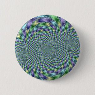 Macaron Rond 5 Cm Mardi Gras - Fractal