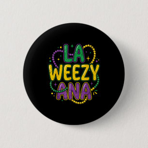 Macaron Rond 5 Cm Mardi gras louisiane la weezy ana drôle nola homme