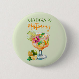 Macaron Rond 5 Cm Margs et Matrimony Tequila & Fiesta Enterrement de
