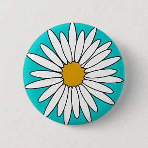 Macaron Rond 5 Cm Marguerites