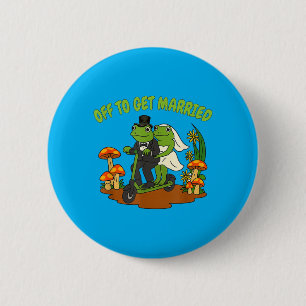 Macaron Rond 5 Cm Mariage de Frog Meme Bachelorette Party en route p