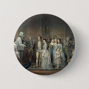 Macaron Rond 5 Cm Mariage de George Washington