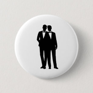 Macaron Rond 5 Cm Mariage de mari et mari