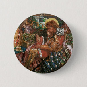 Macaron Rond 5 Cm Mariage de St George, Princesse Sabra par Rossetti