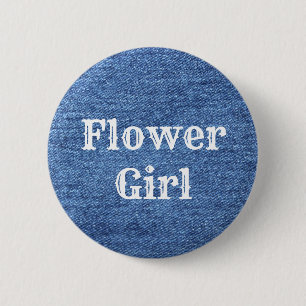Macaron Rond 5 Cm Mariage de thème bleu blanc Denim