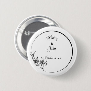 Macaron Rond 5 Cm Mariage d'élégance sophistiqué Keepsaké
