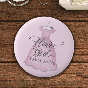Macaron Rond 5 Cm Mariage Fleur mignonne Rose Vintage robe Favoriser