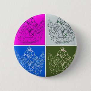 Macaron Rond 5 Cm Mariage royal/Couronne