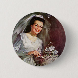Macaron Rond 5 Cm Mariage vintage, Mariée Couper le gâteau Mariage
