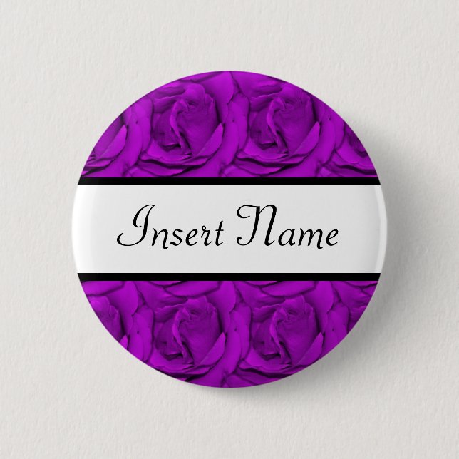 Macaron Rond 5 Cm mariage violet Rose (Devant)