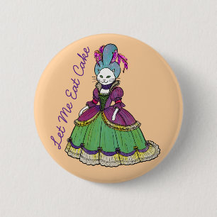 Macaron Rond 5 Cm Marie Antoinette chat Rococo Baroque Style Gâteau