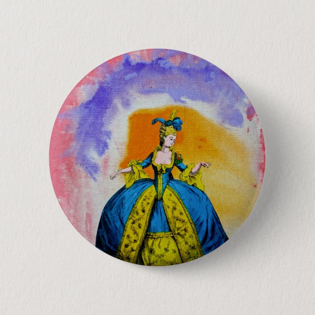 Macaron Rond 5 Cm Marie Antoinette par Michael Moffa (Devant)