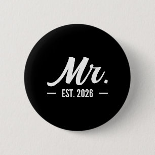 Macaron Rond 5 Cm Marié M. Est 2026 Marié Mariage Partie de Mariage